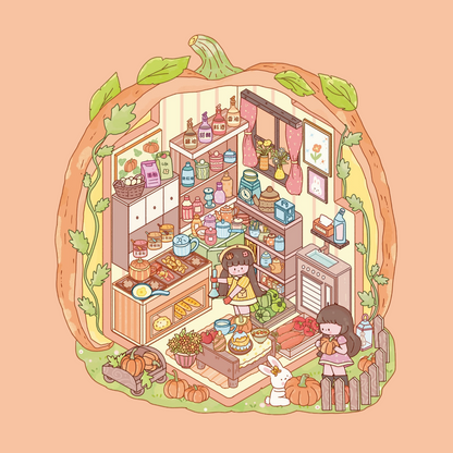 Lemon Candy 3D Sticker | 7 Cute Miniature Scenes