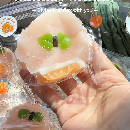 Mini Orange Glutinous Rice Ball Squishy