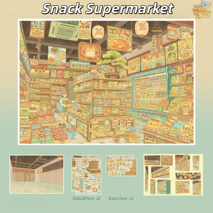 Mystic Corners 3D Sticker | 4 Cute Miniature Scenes