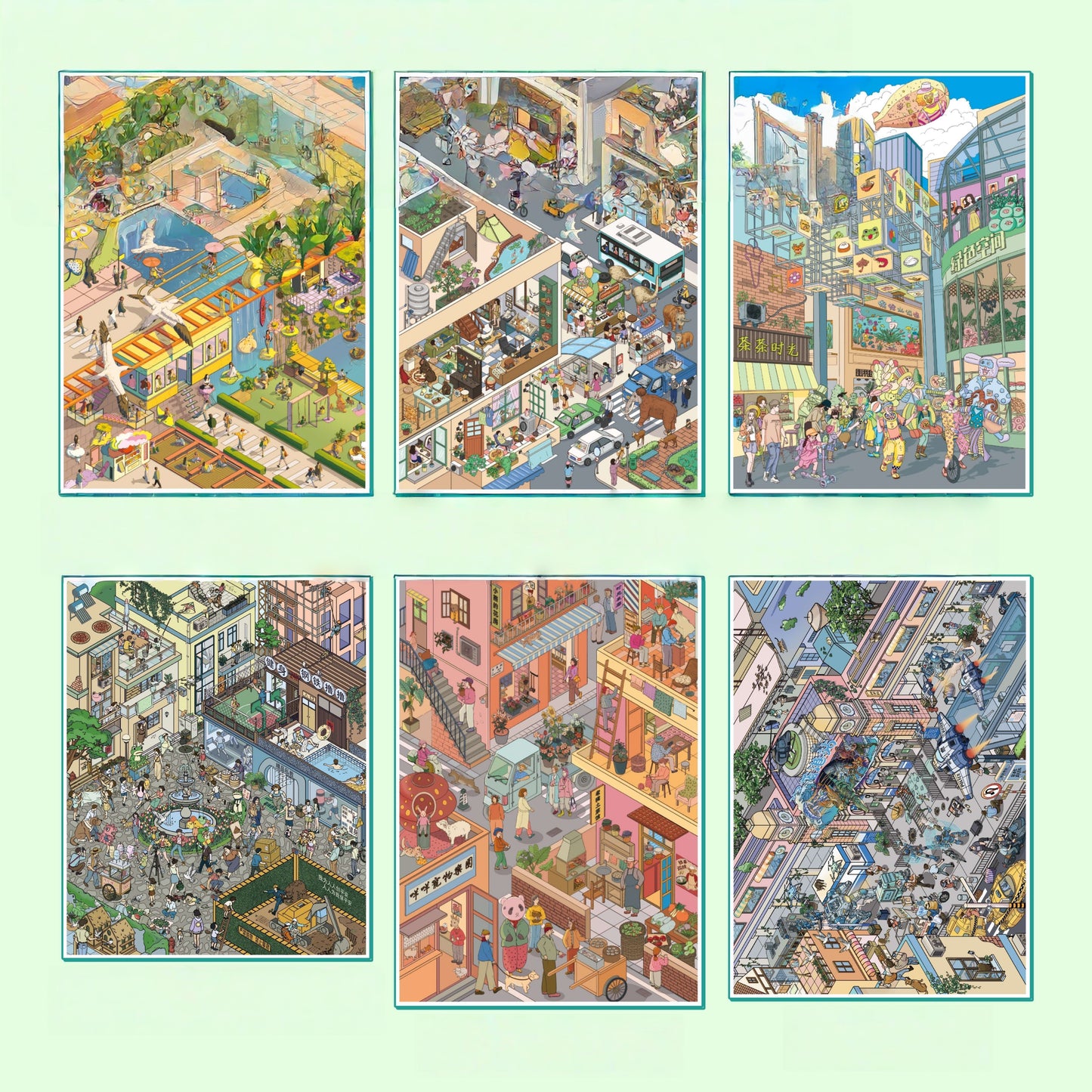 Street View 3D Sticker Book