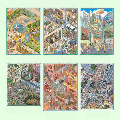 Street View 3D Sticker Book