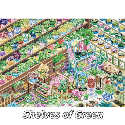 Shade & Shine 3D Sticker | 4 Cute Miniature Scenes