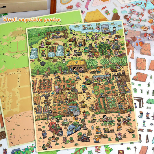 Stroll Vegetable Garden 3D Sticker