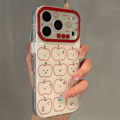 Cute Line Red Apple Acrylic Phone Case