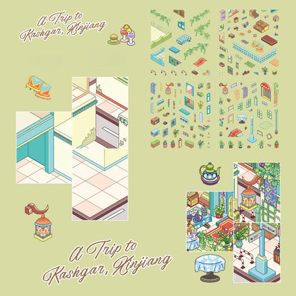A Trip to Kashgar 3D Sticker