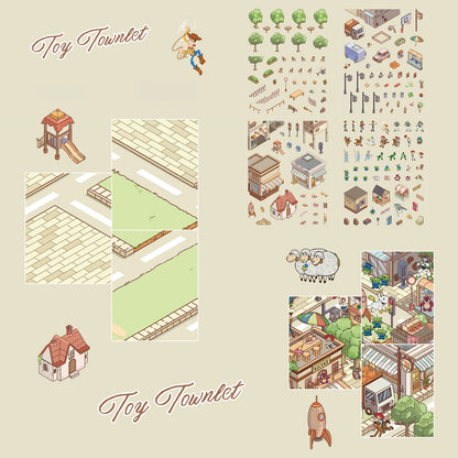 Toy Townlet 3D Sticker