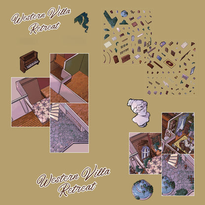 Western Villa Retreat 3D Sticker