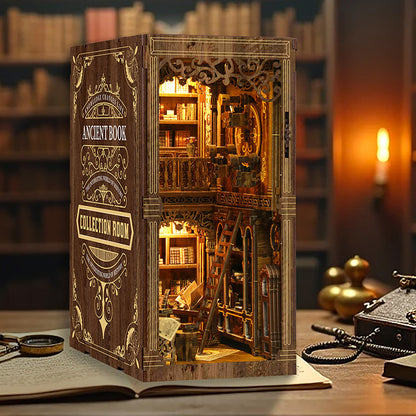 Antique Book Collector's Room DIY Miniature House - English Instructions