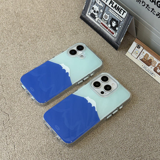 Snow Cat Mountain Acrylic Phone Case