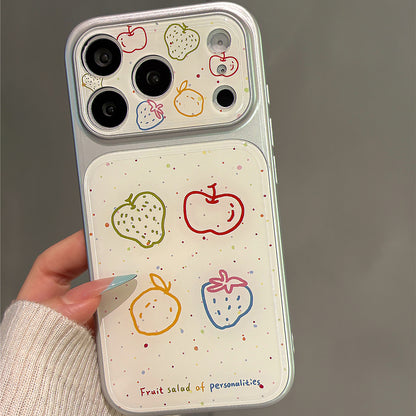 Splash Ink Colorful Line Fruits Acrylic Phone Case
