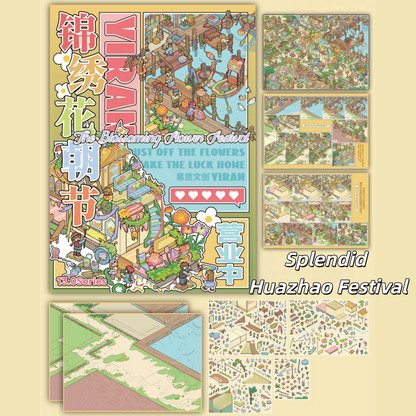 Festive Corners 3D Sticker | 4 Cute Miniature Scenes