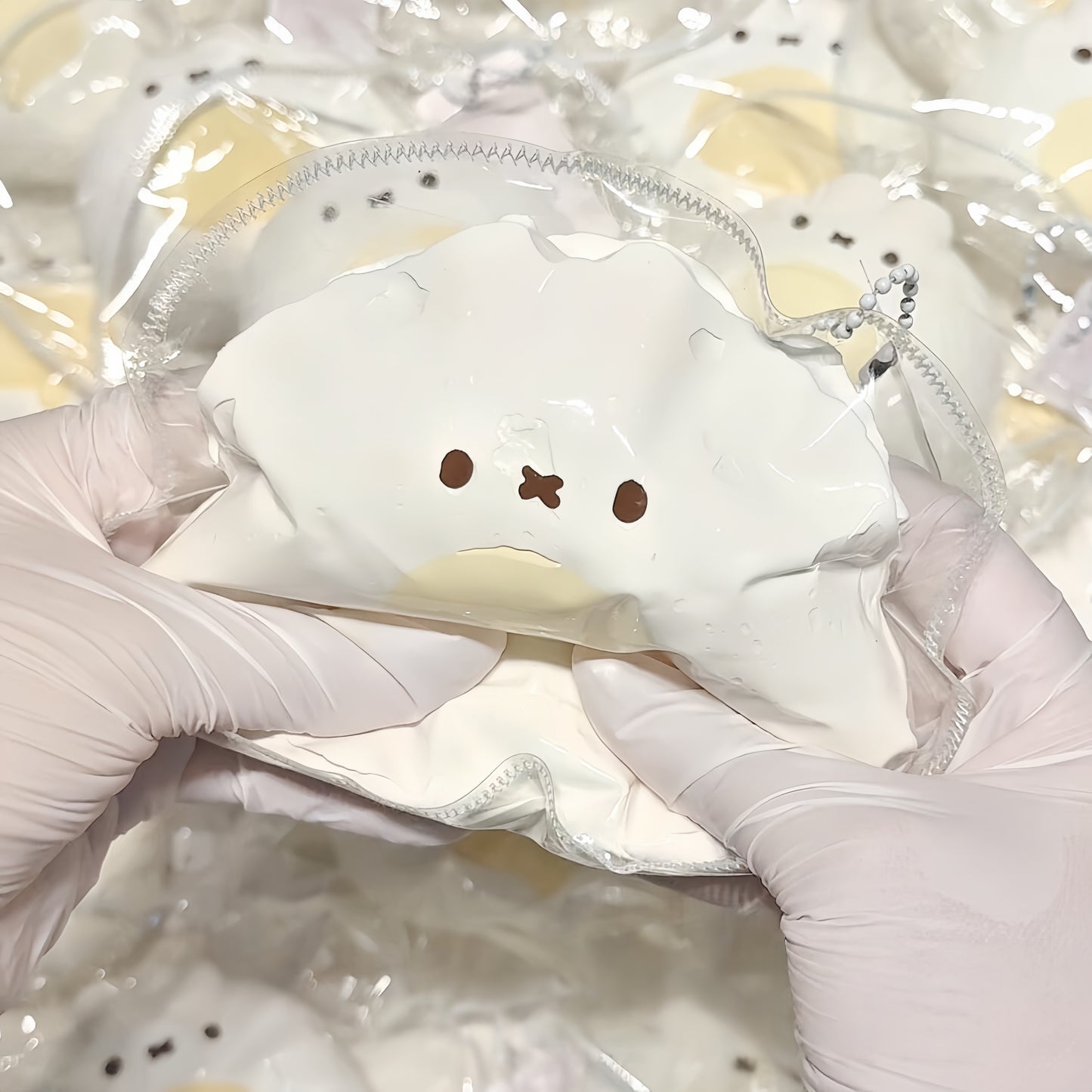 Bunny Custard Bun Squishy