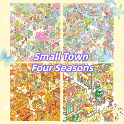 Sweet Seasons 3D Sticker | 5 Cute Miniature Scenes