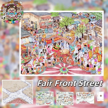 A Day at the Fair 3D Sticker | 4 Cute Miniature Scenes