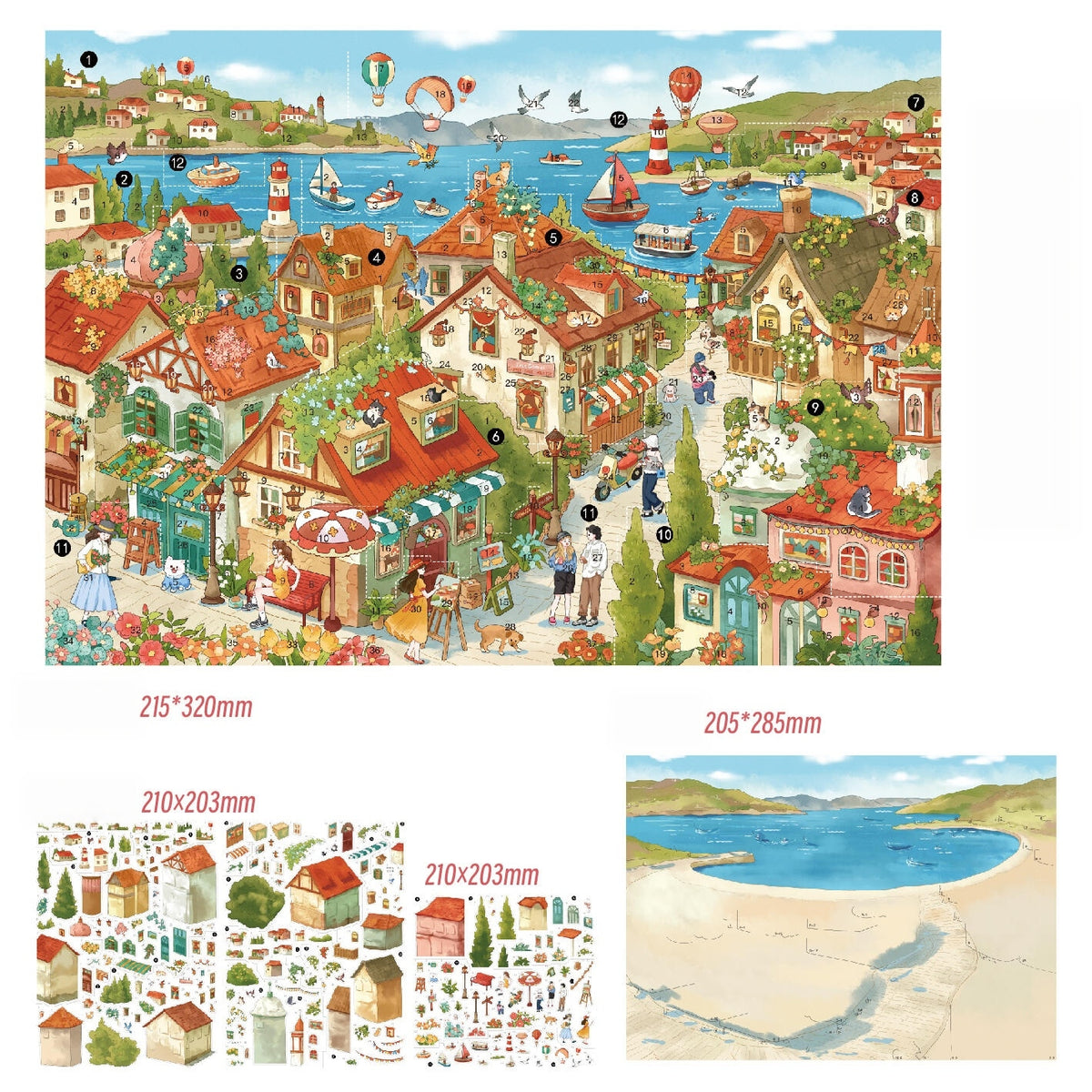 Encounter Time 3D Sticker | 2 Cute Miniature Scenes