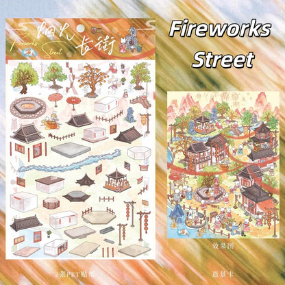 Fantasy Journey 3D Sticker | 4 Cute Miniature Scenes