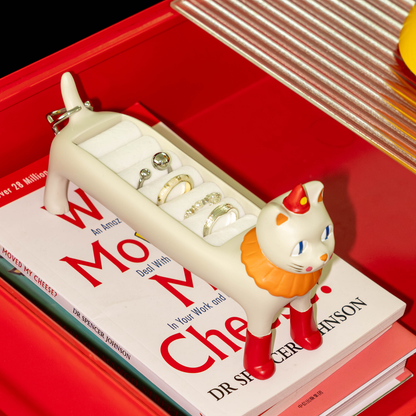 Circus Cat Ring Jewelry Box