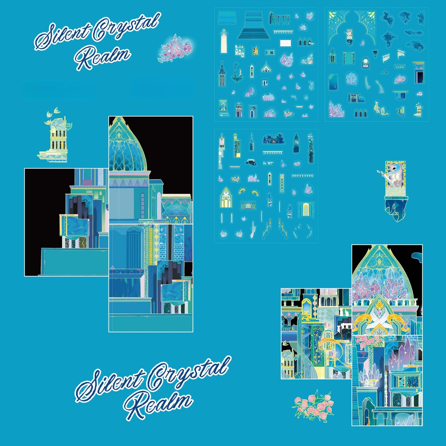 Silent Crystal Realm 3D Sticker