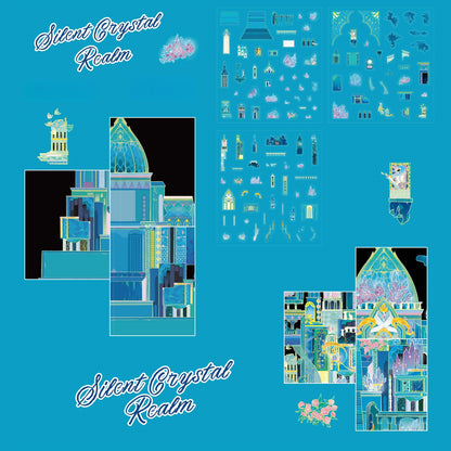 Silent Crystal Realm 3D Sticker