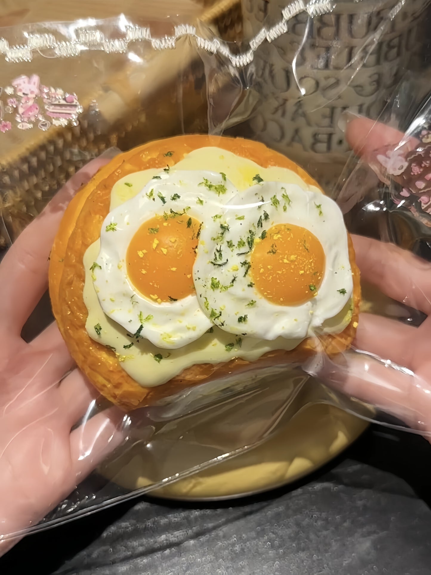 Double Yolk Cream Puff Squishy