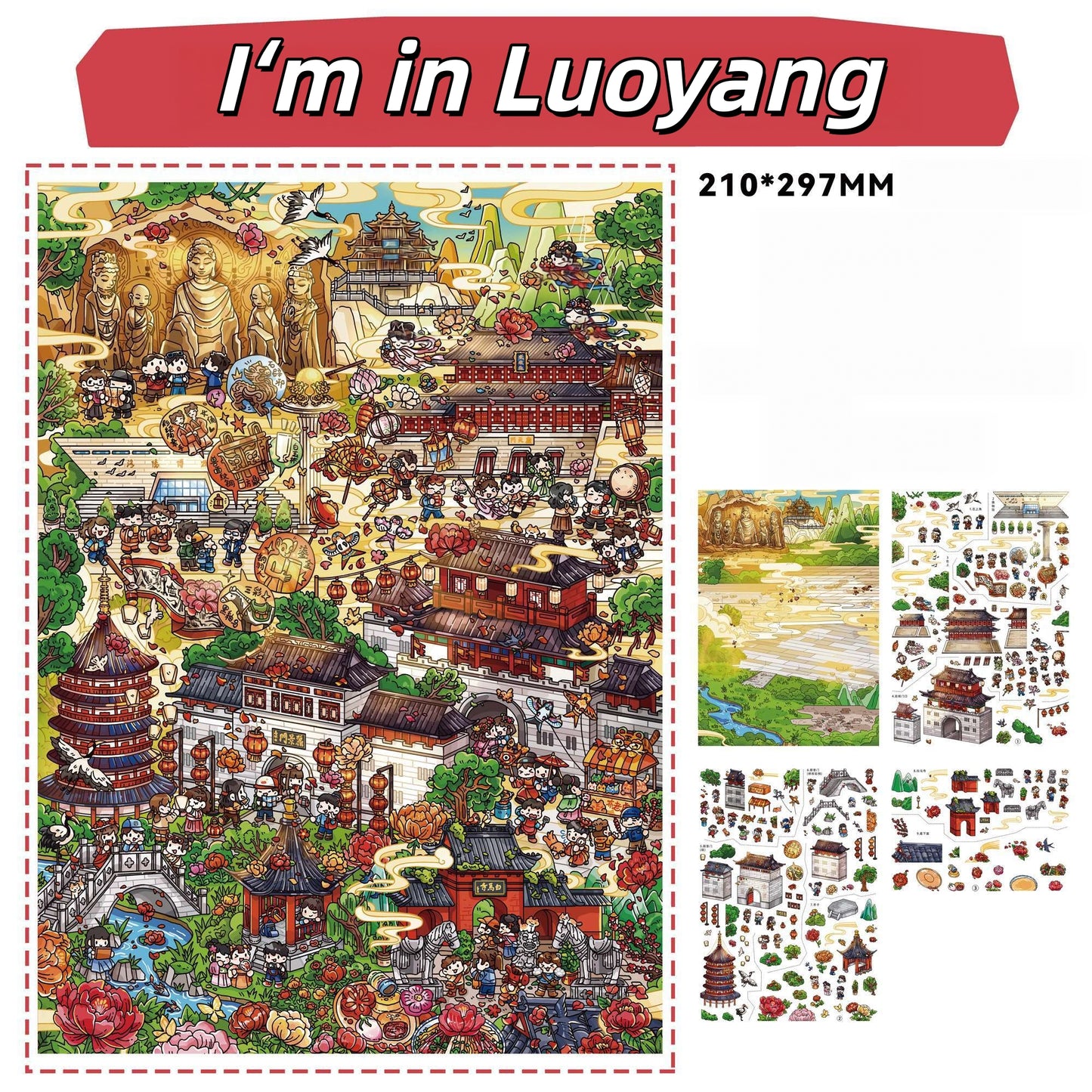 City Alive 3D Sticker | 5 Cute Miniature Scenes