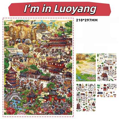 City Alive 3D Sticker | 5 Cute Miniature Scenes