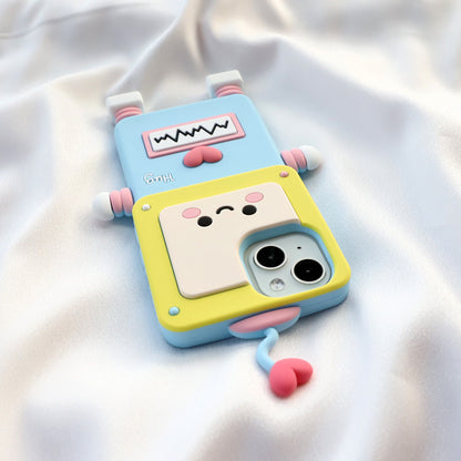 Heart Robot Silicone Phone Case