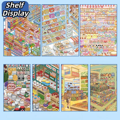 Shelf Display 3D Sticker Book