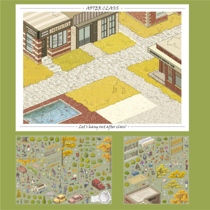 Everyday Scenes 3D Sticker | 5 Cute Miniature Scenes