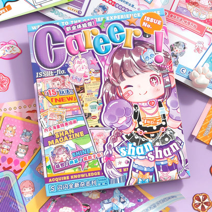 Sparkling Magazine 3D Sticker Book