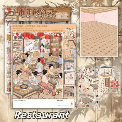 Scenes by the Window 3D Sticker | 4 Cute Miniature Scenes