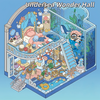 Tiny Wonder World 3D Sticker | 5 Cute Miniature Sticker