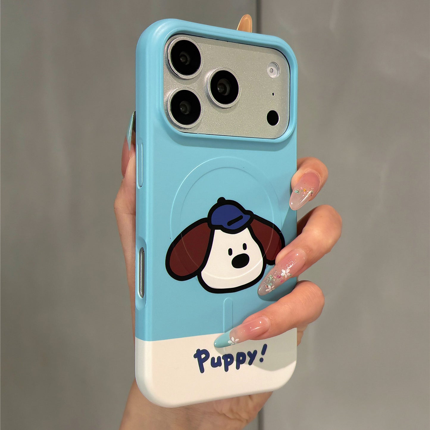 Cute Dog Magnetic Stand Acrylic Phone Case