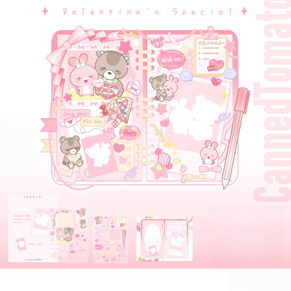 Valentine's Special 3D Sticker | 2 Cute Miniature Scenes