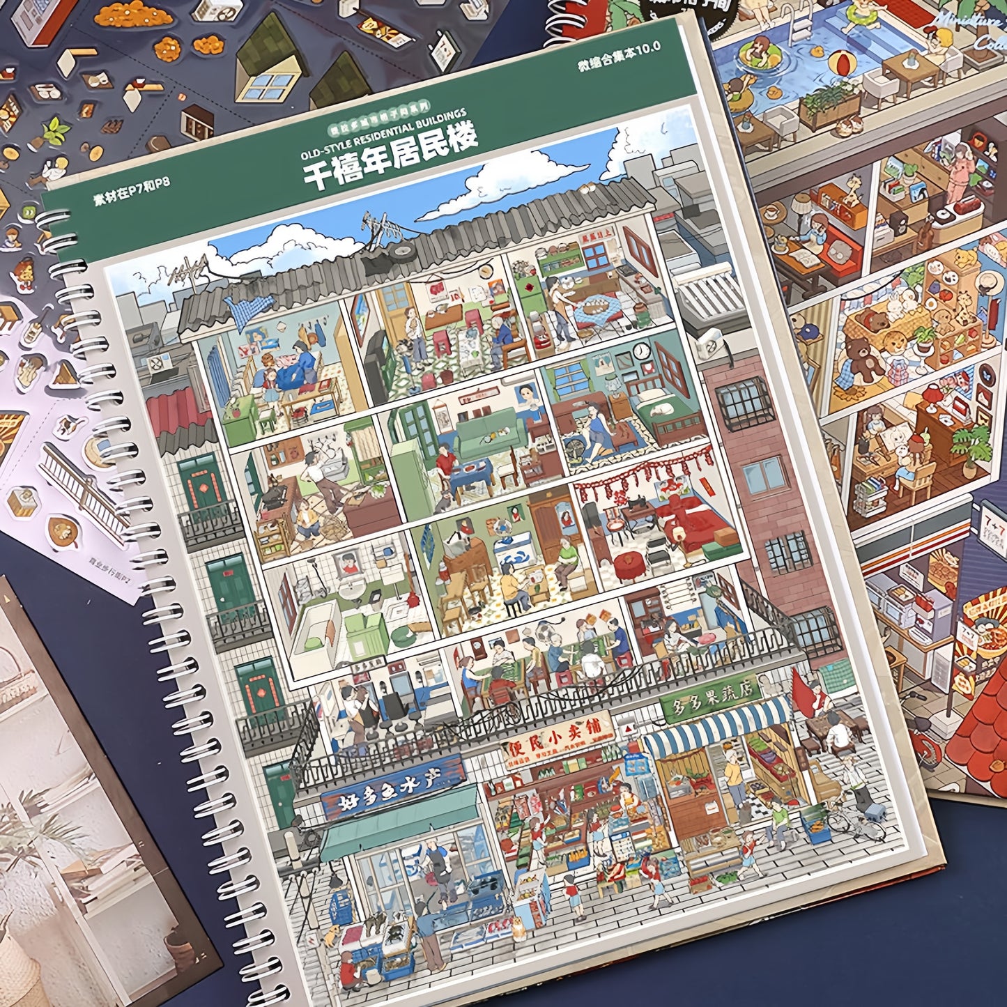 Urban Cubicles 3D Sticker Book