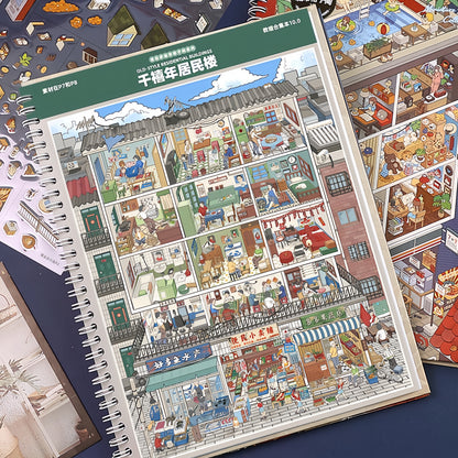 Urban Cubicles 3D Sticker Book