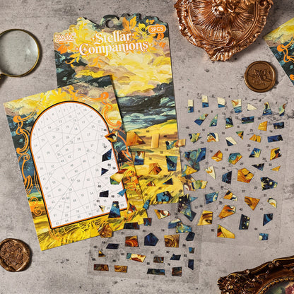 Nomad’s Atlas 3D Sticker | 4 Cute Miniature Scenes