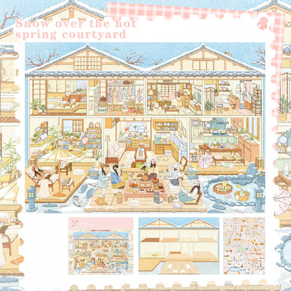 Leisure Daily 3D Sticker | 4 Cute Miniature Scenes