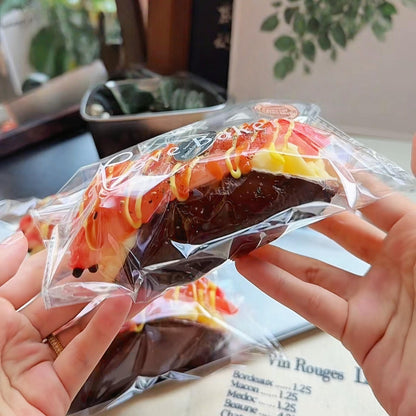 Grilled Prawn Cheese Sauce Taco Squishy