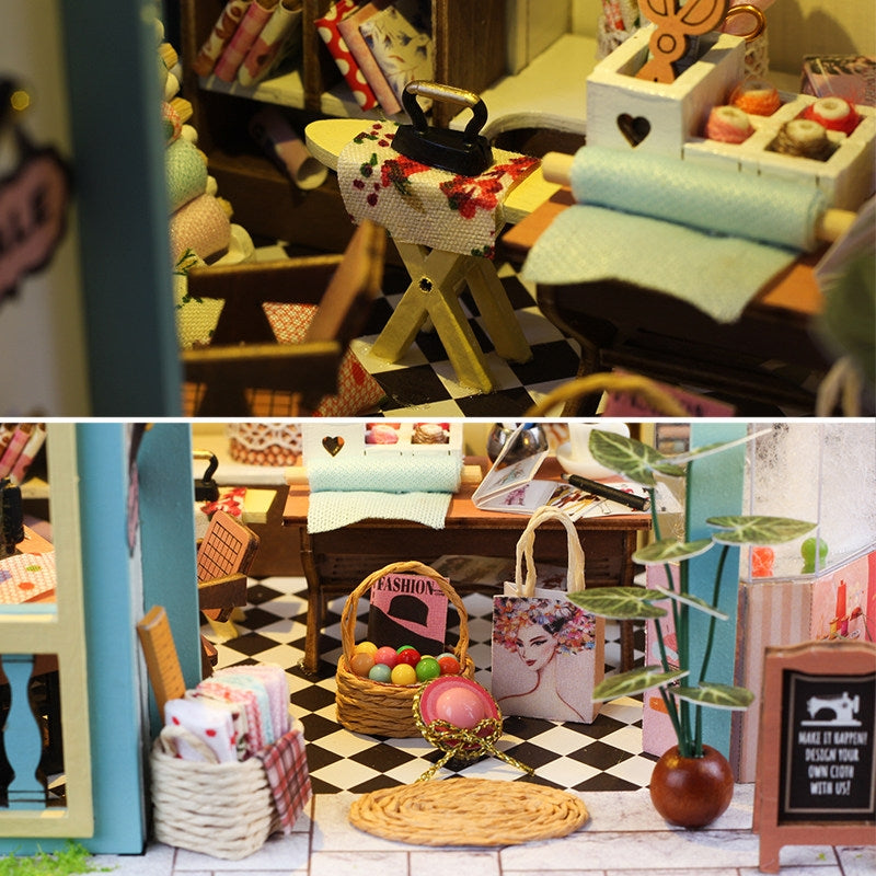 Artistic Tailoring Shop DIY Miniature House - English Instructions