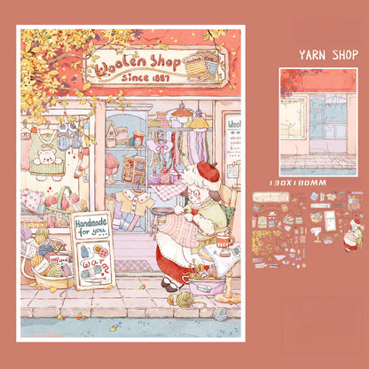 Soft Daily 3D Sticker | 2 Cute Miniature Scenes