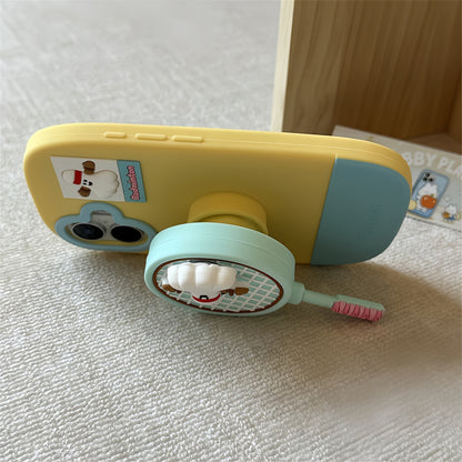 Badminton and Tennis Stand Silicone Phone Case