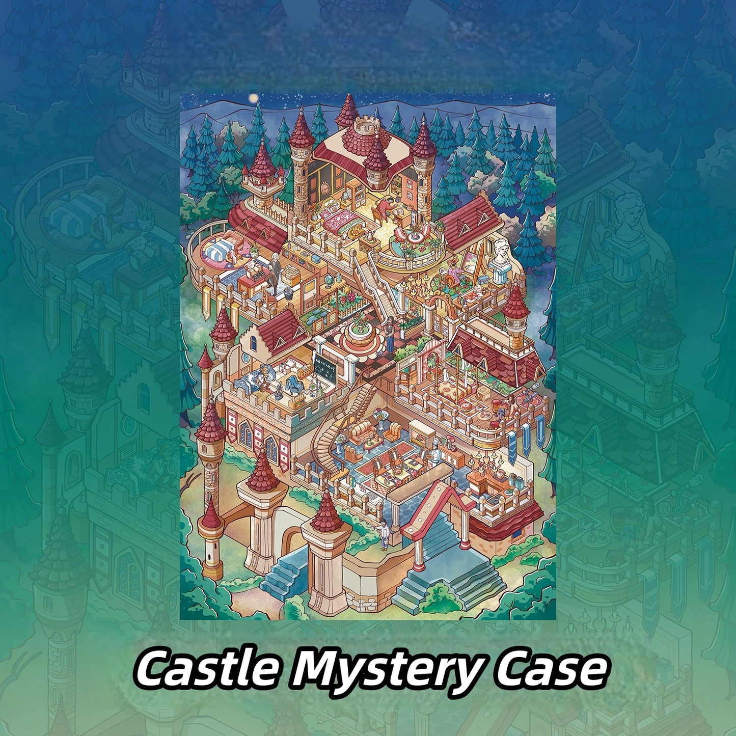 The Detective Series 3D Sticker | 2 Cute Miniature Scenes