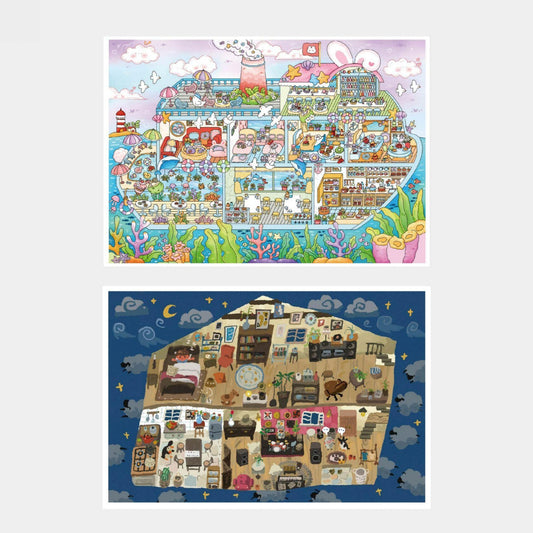 Warm Corners 3D Sticker | 2 Cute Miniature Scenes