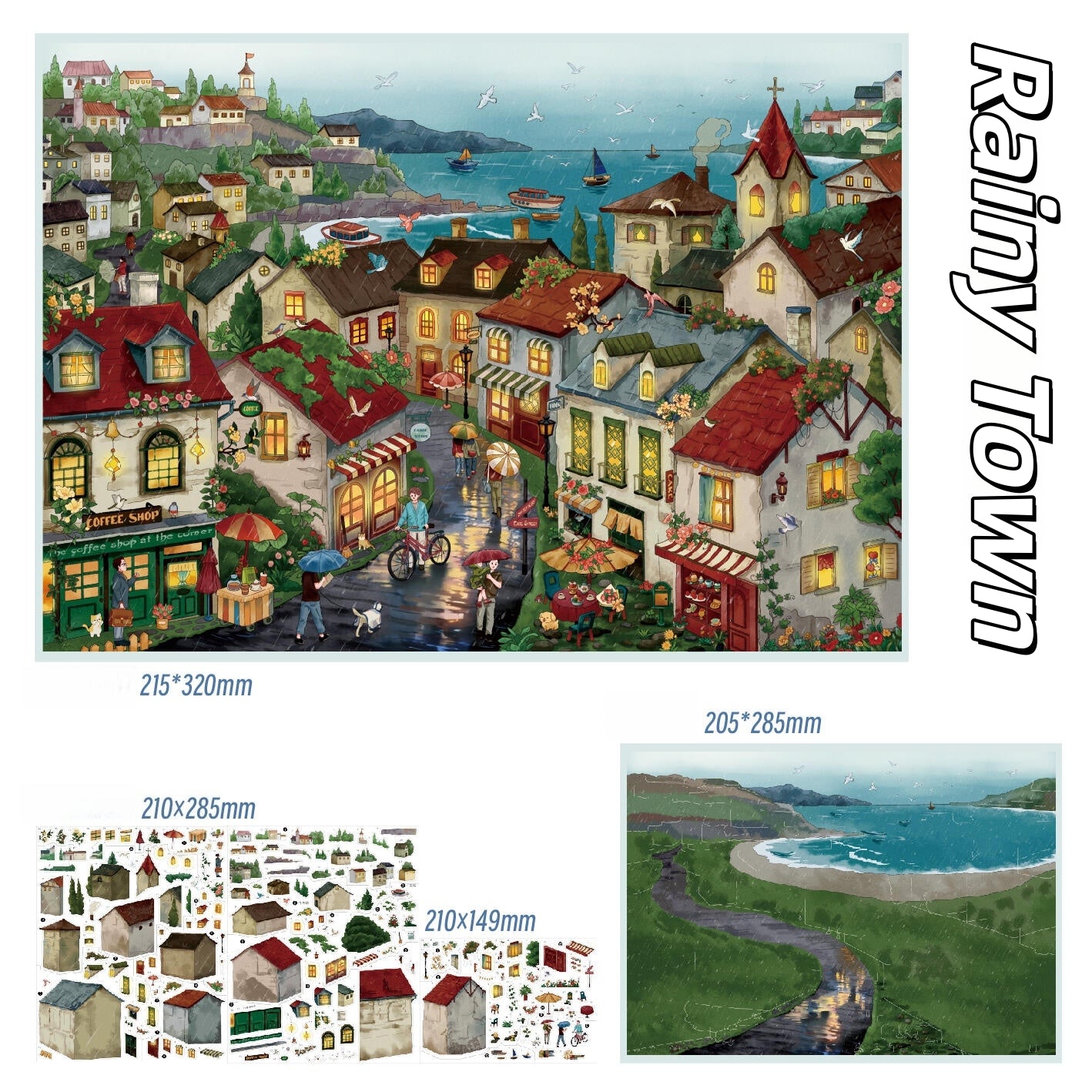 Encounter of Time 3D Sticker | 2 Cute Miniature Scenes