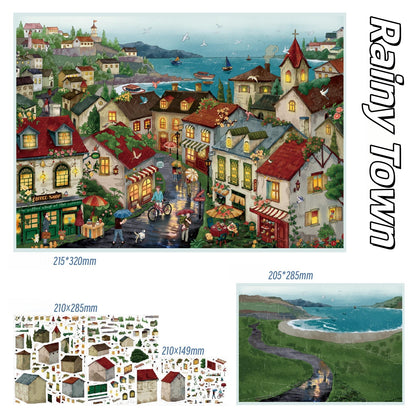 Encounter of Time 3D Sticker | 2 Cute Miniature Scenes