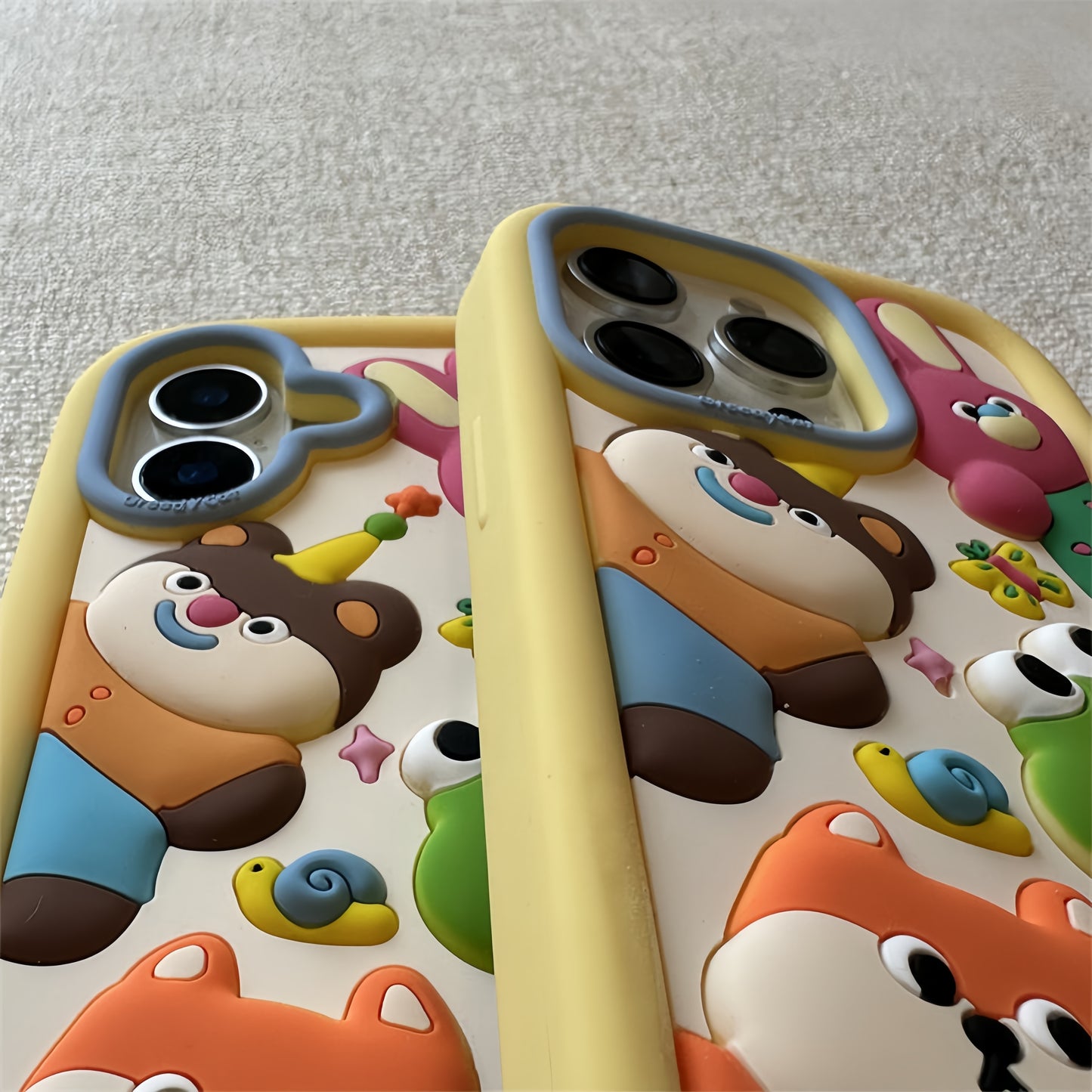 Cute Cartoon Animals Silicone Phone Case
