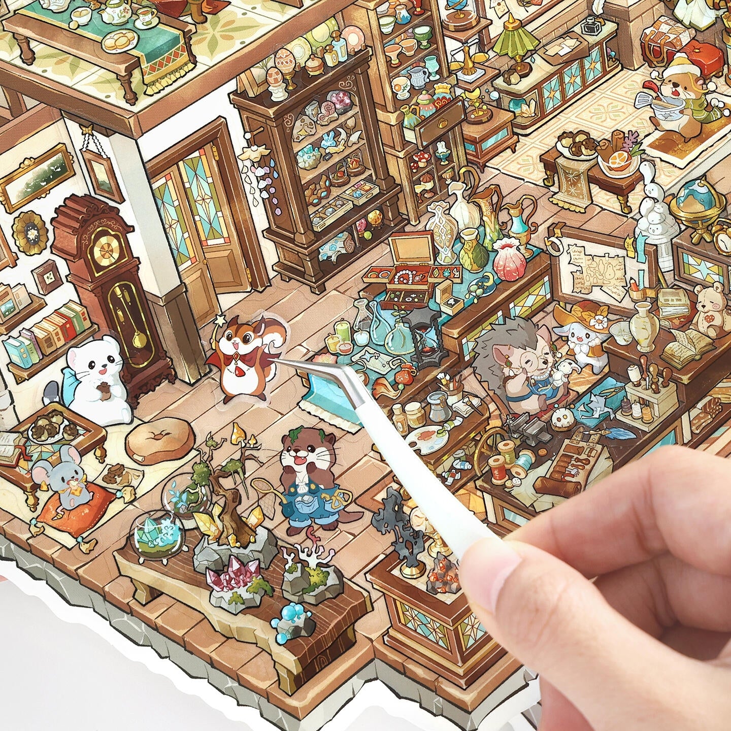 Tides & Tales 3D Sticker | 4 Cute Miniature Scenes