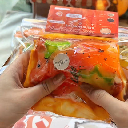 Colorful Fruit Salmon Cream Toast Squishy