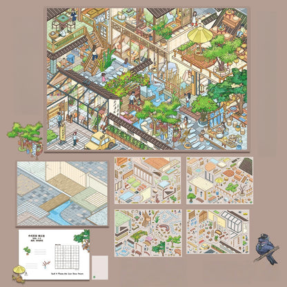 Leisure Daily 3D Sticker | 3 Cute Miniature Scenes